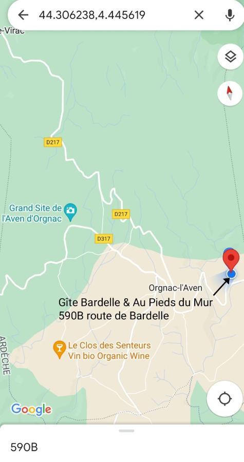 Gite Bardelle Orgnac-lʼAven Eksteriør bilde
